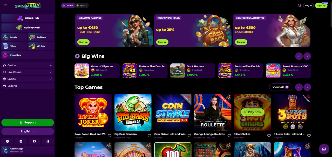 Spinmama Casino - Twoje miejsce na zakłady online Spinmama Casino - Twoje miejsce na zakłady online